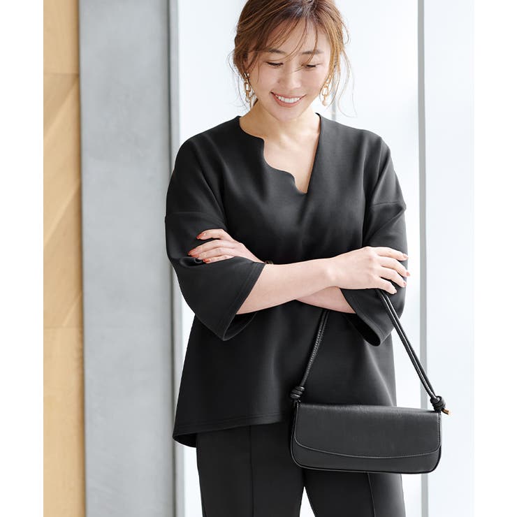 ボンディングデザインネックオーバーサイズトップス【UR’S ユアーズ】 | titivate | 詳細画像20 