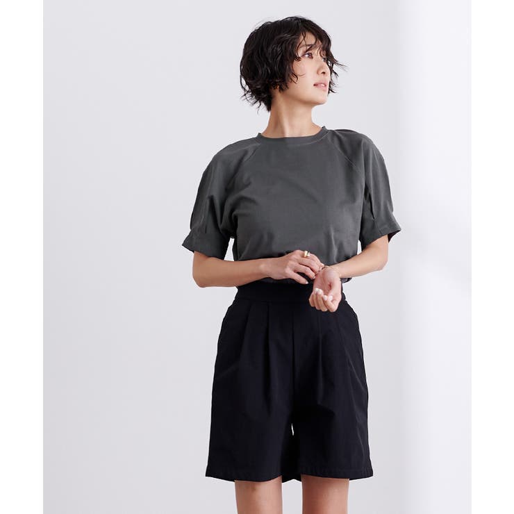 汗染み防止タックボリュームスリーブTシャツ【UR’S ユアーズ】 | titivate | 詳細画像16 