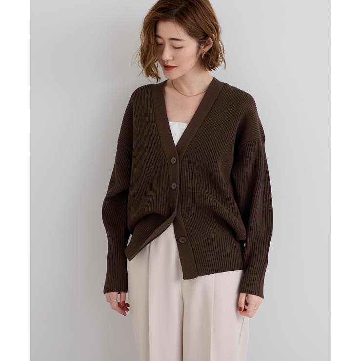 Vネックボリュームスリーブニットカーディガン【UR’S ユアーズ】 | titivate | 詳細画像4 