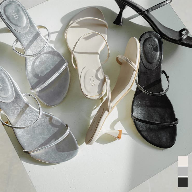 5?ヒールダブルストラップサンダル【UR’S ユアーズ】 | titivate | 詳細画像1 