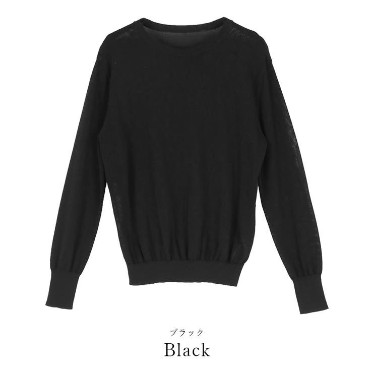 シアーニットプルオーバー トップス レディース | titivate | 詳細画像2 