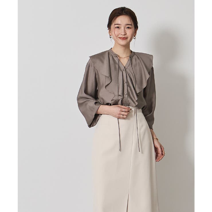 ラッフルデザインブラウス【UR’S ユアーズ】 | titivate | 詳細画像4 