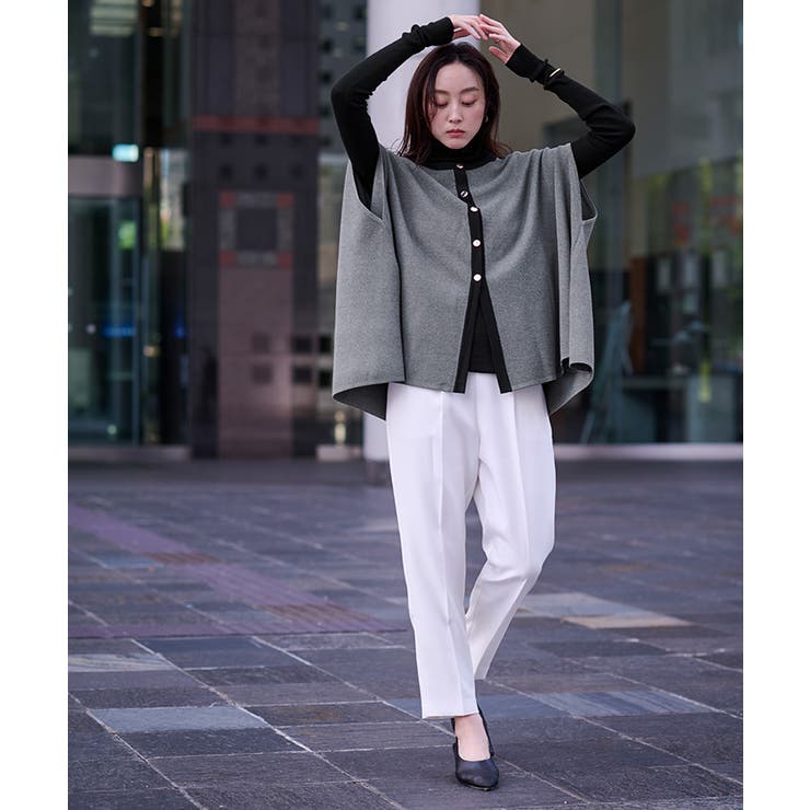 ゴールド釦ケープニットカーディガン【UR’S ユアーズ】 | titivate | 詳細画像3