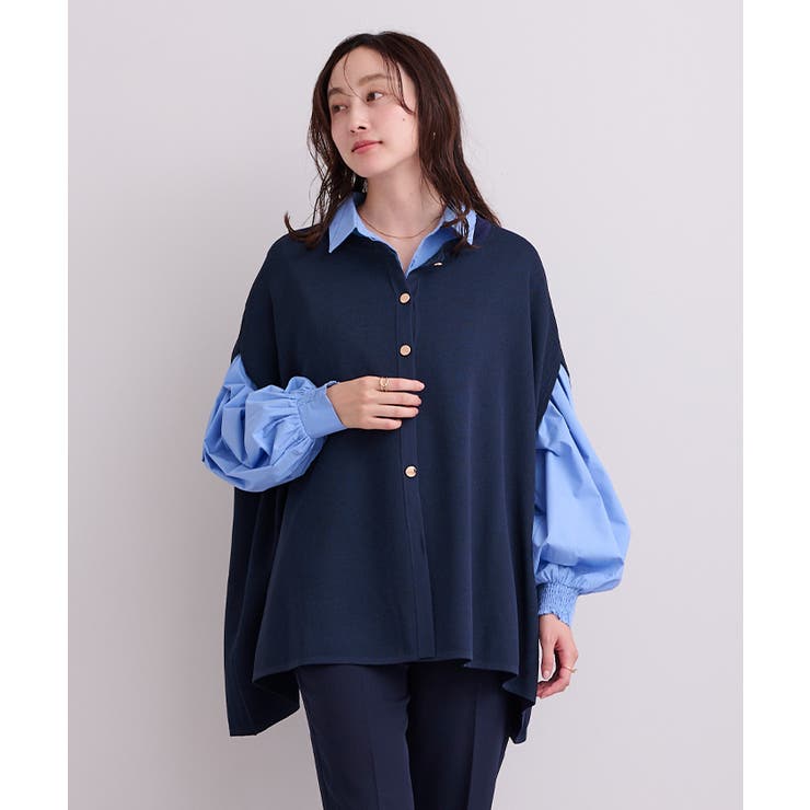 ゴールド釦ケープニットカーディガン【UR’S ユアーズ】 | titivate | 詳細画像9