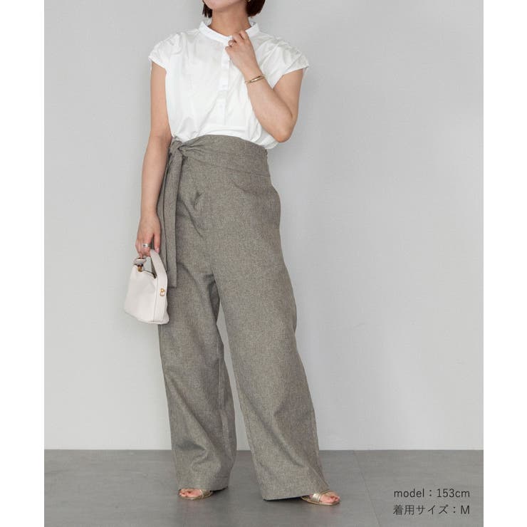 スタンドカラーショルダーギャザーブザムシャツ【UR’S ユアーズ】 | titivate | 詳細画像18 