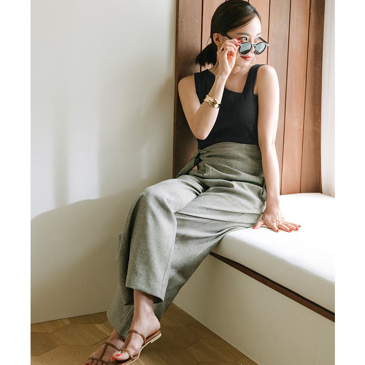 カップ付アシンメトリーデザインタンクトップ【UR’S ユアーズ】 | titivate | 詳細画像16 