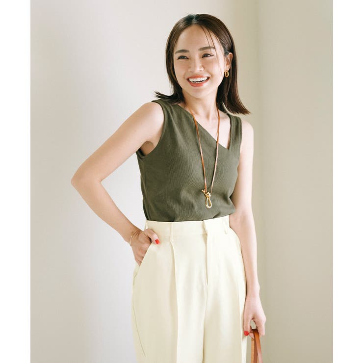 カップ付アシンメトリーデザインタンクトップ【UR’S ユアーズ】 | titivate | 詳細画像17 