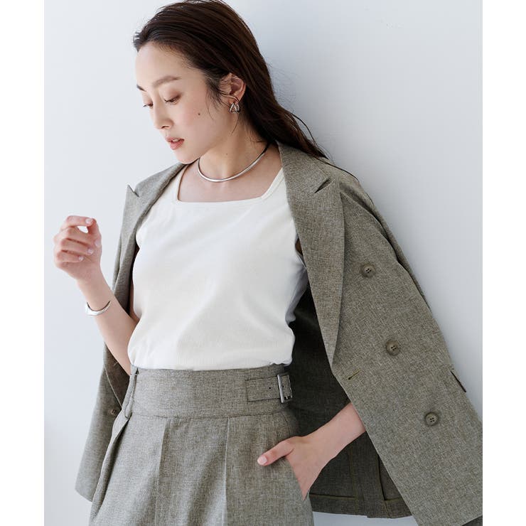 カップ付スクエアネックトップス/タンクトップ【UR’S ユアーズ】 | titivate | 詳細画像14 