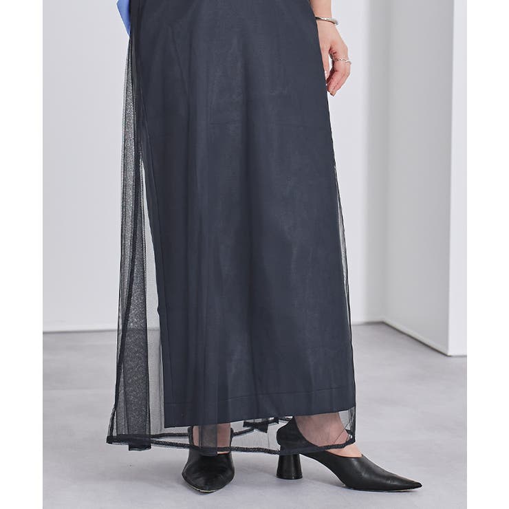 チュールフレアスカート×フェイクレザータイトスカートセット【UR’S ユアーズ】 | titivate | 詳細画像13 