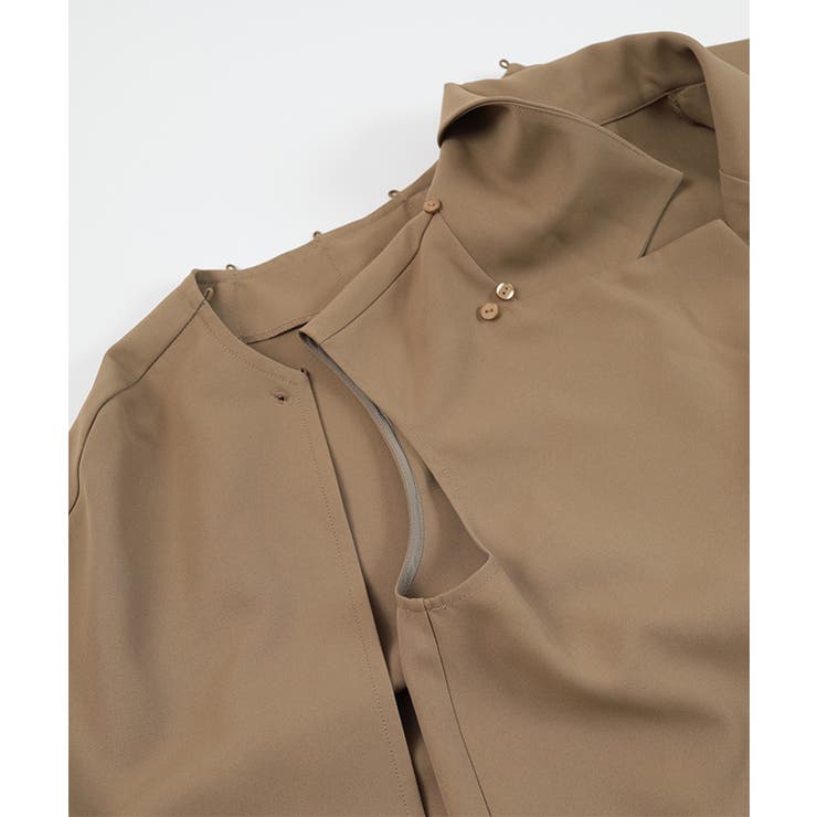 2wayベルト付ケープトレンチコート/ジレ【UR’S ユアーズ】 | titivate | 詳細画像7 