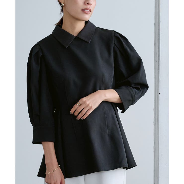 2way襟付タックペプラムトップス【UR’S ユアーズ】 | titivate | 詳細画像2 