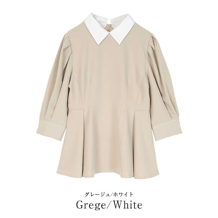 2way襟付タックペプラムトップス【UR’S ユアーズ】 | titivate | 詳細画像5 