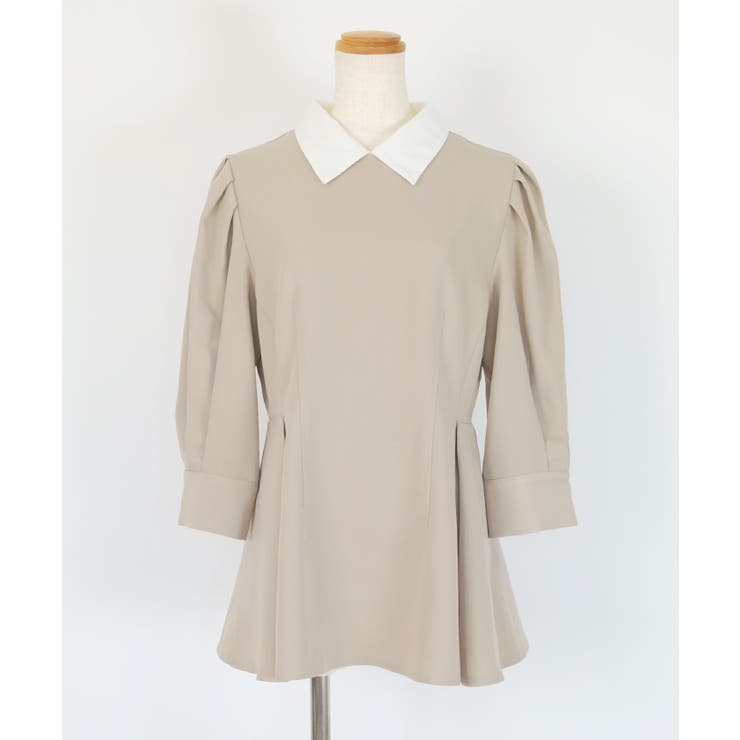 2way襟付タックペプラムトップス【UR’S ユアーズ】 | titivate | 詳細画像7 