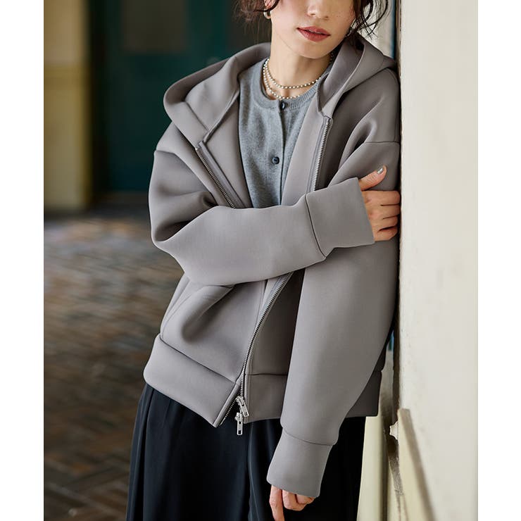 ボンディングダブルジップパーカー【UR'S ユアーズ】[品番