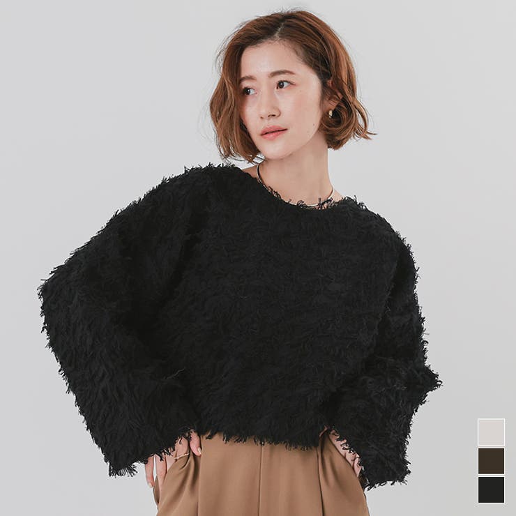 フリンジクロップドニット【UR’S ユアーズ】 | titivate | 詳細画像1 