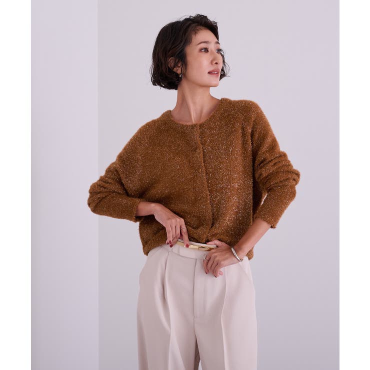 クルーネックラメカーディガン【UR’S ユアーズ】 | titivate | 詳細画像14 