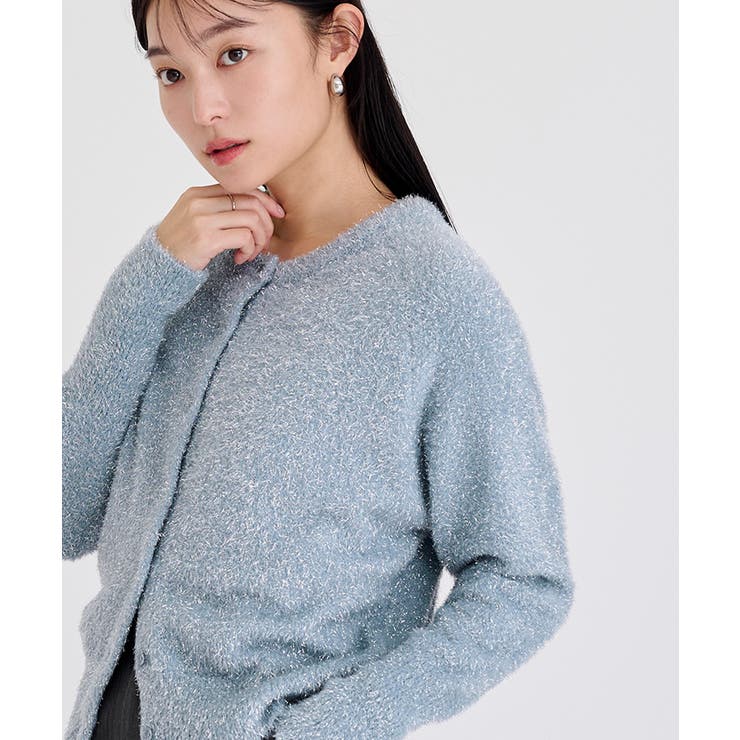 クルーネックラメカーディガン【UR’S ユアーズ】 | titivate | 詳細画像10 