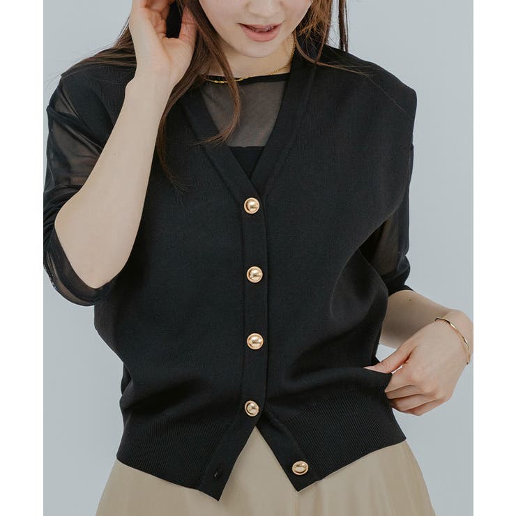 ゴールド釦コクーンニットベスト【UR’S ユアーズ】 | titivate | 詳細画像17 