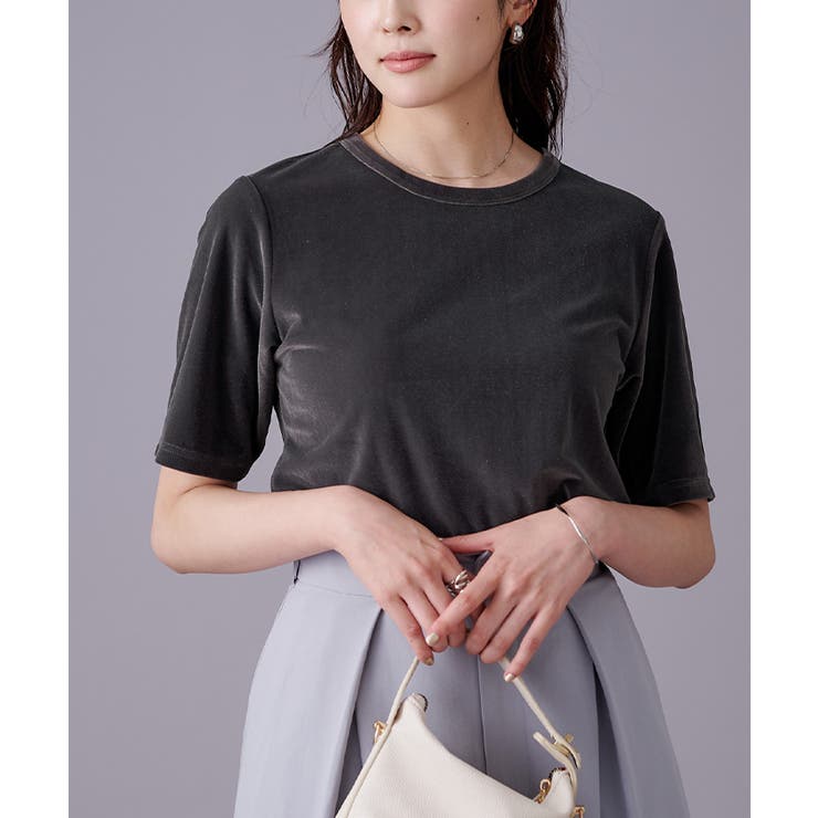 ベロアハーフスリーブTシャツ【UR’S ユアーズ】 | titivate | 詳細画像12 