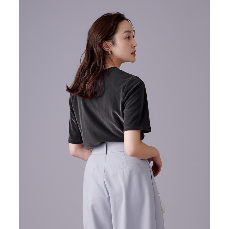 ベロアハーフスリーブTシャツ【UR’S ユアーズ】 | titivate | 詳細画像13 