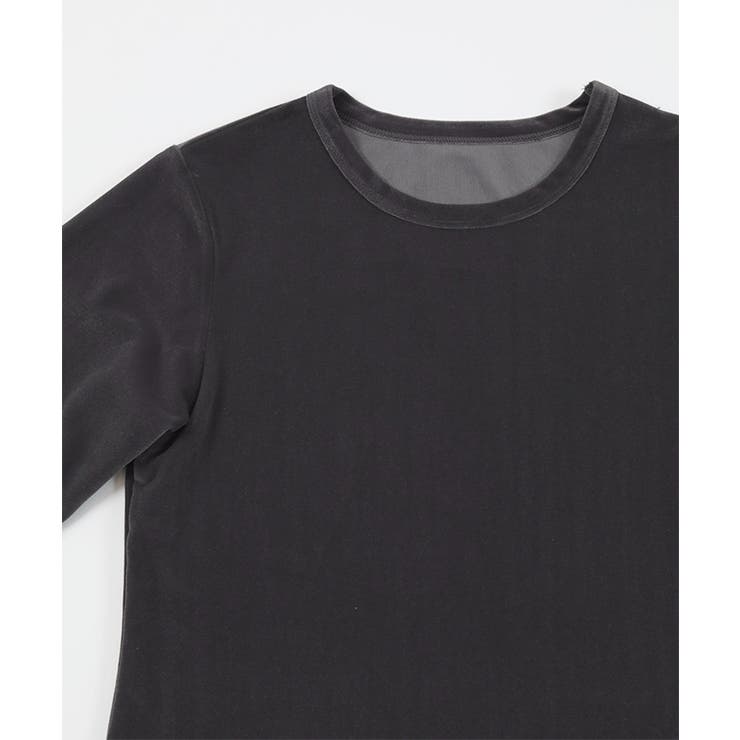 ベロアハーフスリーブTシャツ【UR’S ユアーズ】 | titivate | 詳細画像6 