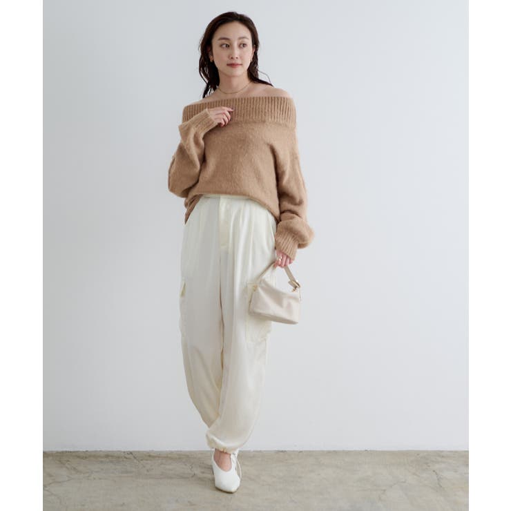 ウールブレンドオフショルダーニット【UR’S ユアーズ】 | titivate | 詳細画像19 