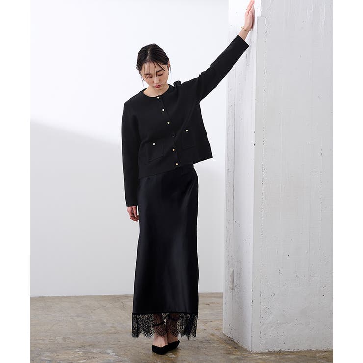 ゴールド釦ポケットデザインニットジャケット【UR’S ユアーズ】 | titivate | 詳細画像5 