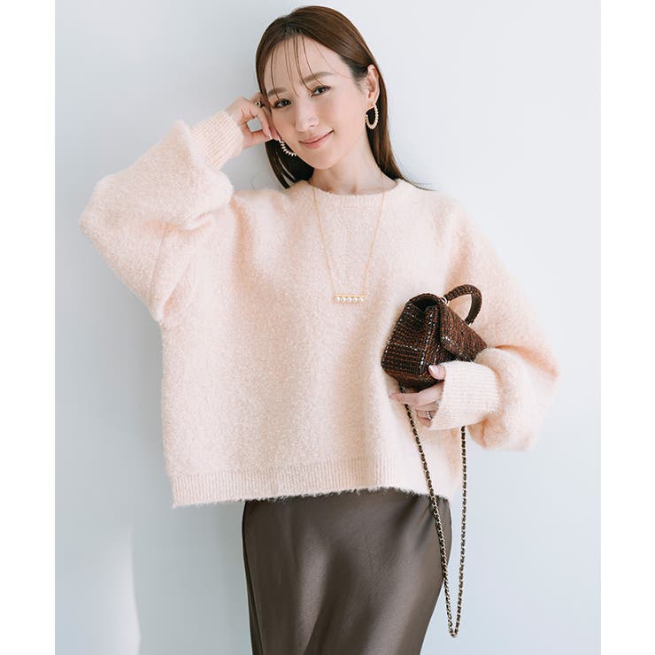 ウールブレンドクロップドクルーネックニット【UR’S ユアーズ】 | titivate | 詳細画像13 