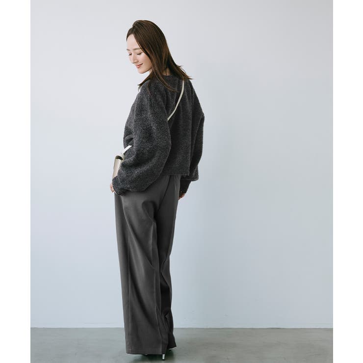 ウールブレンドクロップドクルーネックニット【UR’S ユアーズ】 | titivate | 詳細画像18 