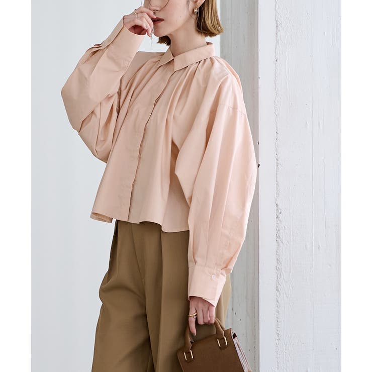 クロップドギャザーフォルムシャツ【UR’S ユアーズ】 | titivate | 詳細画像3 