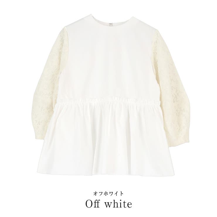 レース切替ウエストギャザーブラウス【UR’S ユアーズ】 | titivate | 詳細画像3 