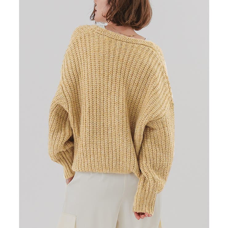 ラメローゲージVネックオーバーサイズニット【UR’S ユアーズ】 | titivate | 詳細画像12 