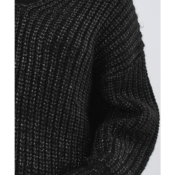 ラメローゲージVネックオーバーサイズニット【UR’S ユアーズ】 | titivate | 詳細画像22 