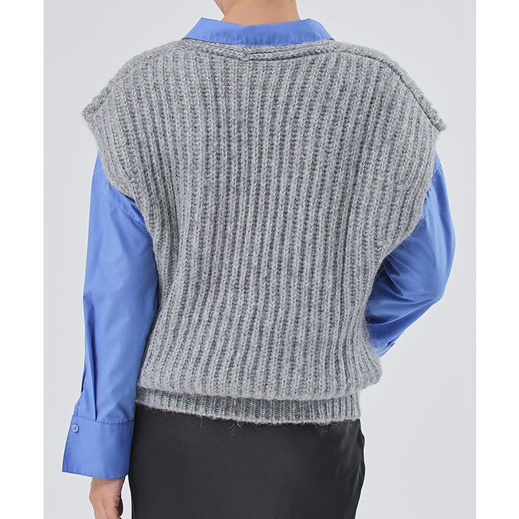 ラメVネックニットベスト【UR’S ユアーズ】 | titivate | 詳細画像14 