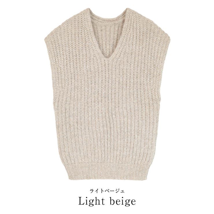 ラメVネックニットベスト【UR’S ユアーズ】 | titivate | 詳細画像3 