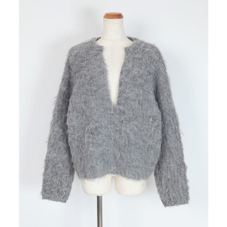 ディープキーネックモヘアライクニット【UR’S ユアーズ】 | titivate | 詳細画像5 