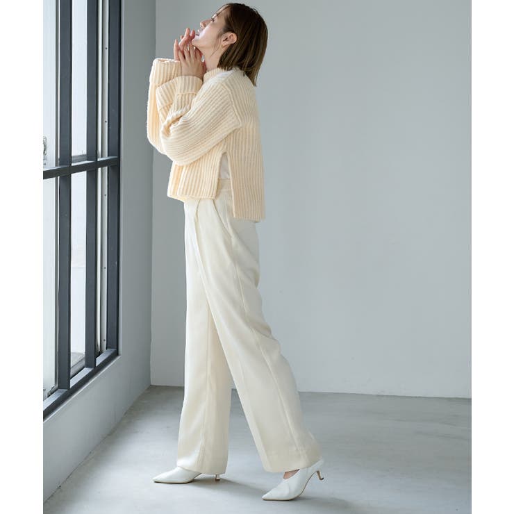 クルーネックダブルカフスワイドニット【UR’S ユアーズ】 | titivate | 詳細画像20 