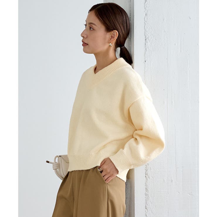 Vネックラグランニットプルオーバー【UR’S ユアーズ】 | titivate | 詳細画像19 