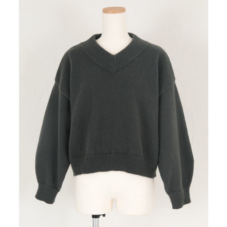 Vネックラグランニットプルオーバー【UR’S ユアーズ】 | titivate | 詳細画像4 