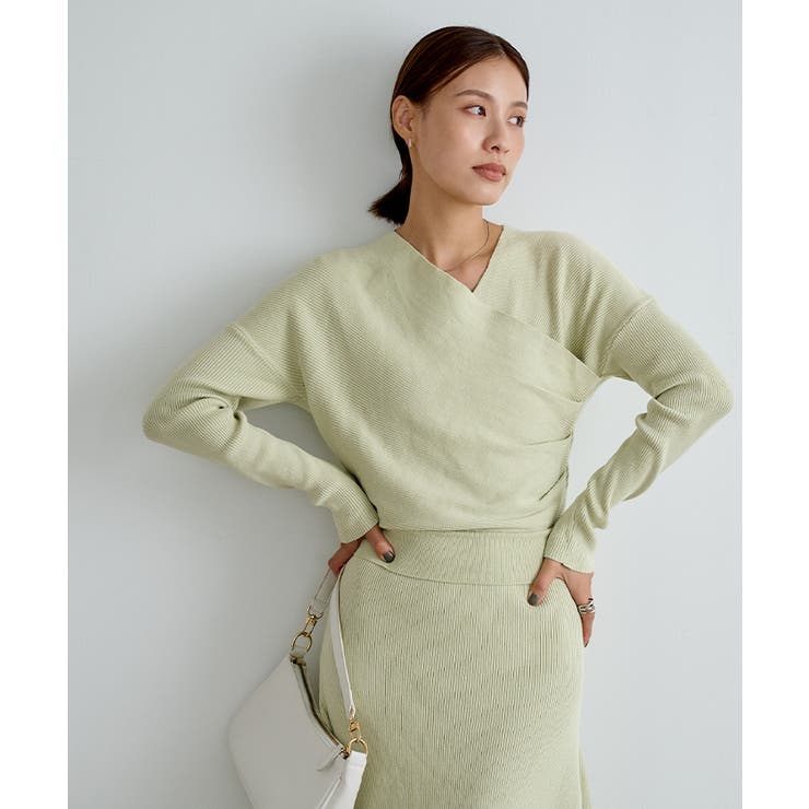 カシュクールマーメイドラインニットワンピース【UR’S ユアーズ】 | titivate | 詳細画像20 