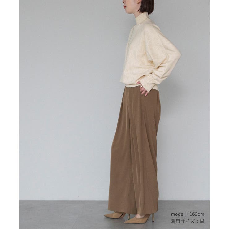 ハイネックドルマンスリーブオーバーサイズニット【UR'S ユアーズ