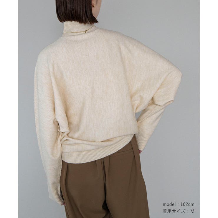 ハイネックドルマンスリーブオーバーサイズニット【UR'S ユアーズ