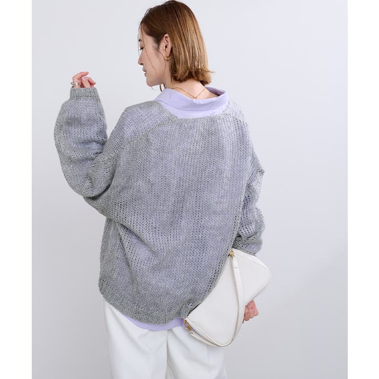 透かし編みVネックプルオーバー【UR’S ユアーズ】 | titivate | 詳細画像16 