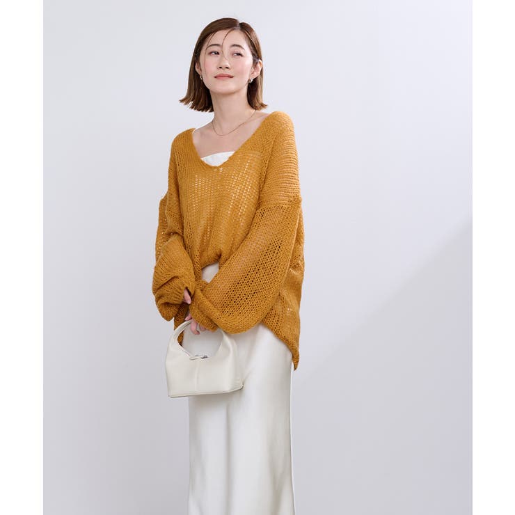 透かし編みVネックプルオーバー【UR’S ユアーズ】 | titivate | 詳細画像21 