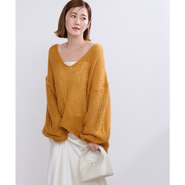 透かし編みVネックプルオーバー【UR’S ユアーズ】 | titivate | 詳細画像23 