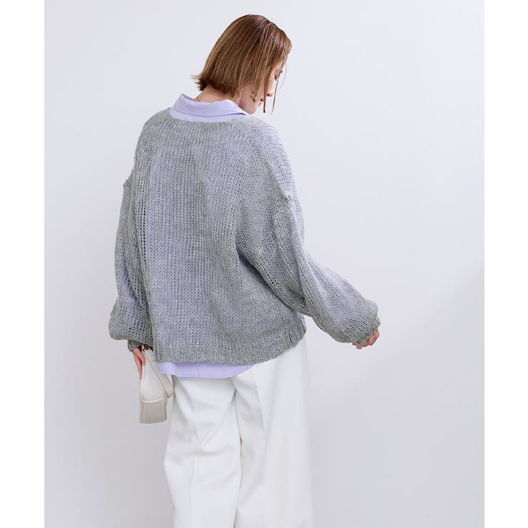 透かし編みVネックプルオーバー【UR’S ユアーズ】 | titivate | 詳細画像3 