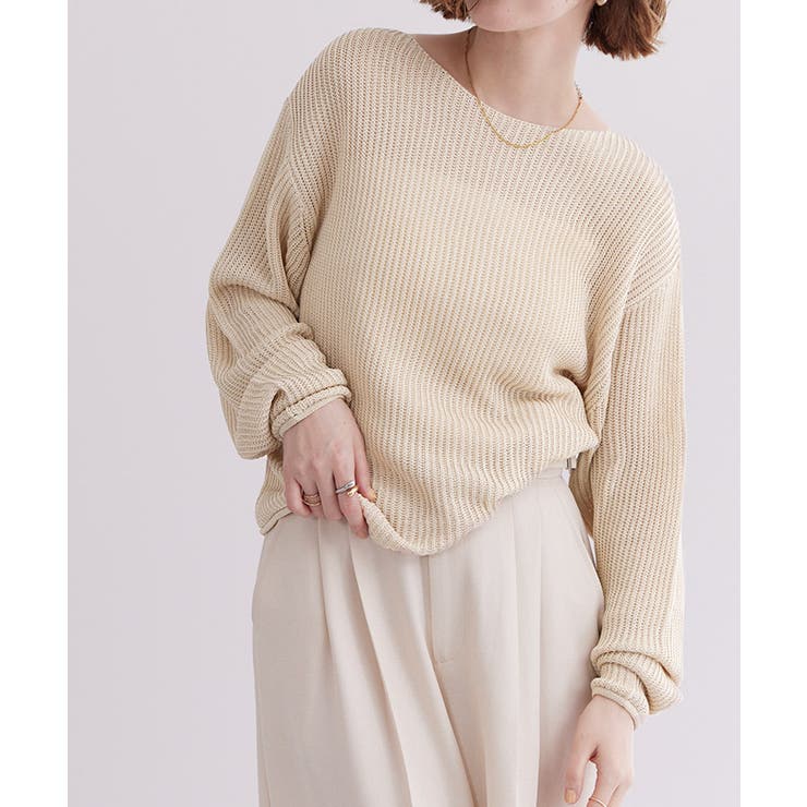 リネンタッチルーズニット【UR’S ユアーズ】 | titivate | 詳細画像7 