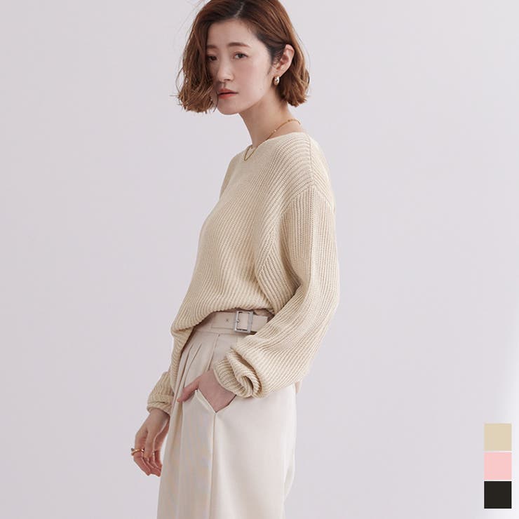 リネンタッチルーズニット【UR’S ユアーズ】 | titivate | 詳細画像1 