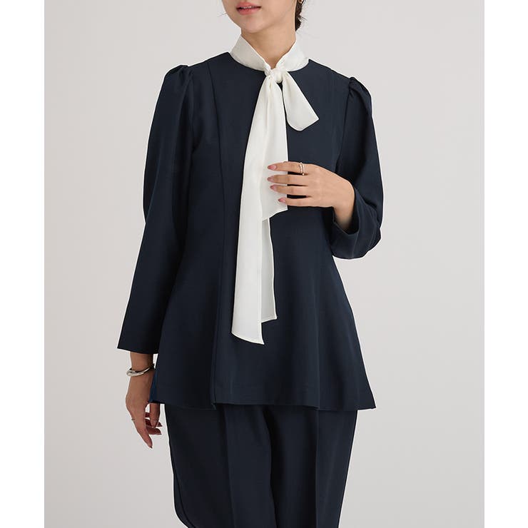 パフスリーブペプラムクルーネックブラウス【UR’S ユアーズ】 | titivate | 詳細画像9 