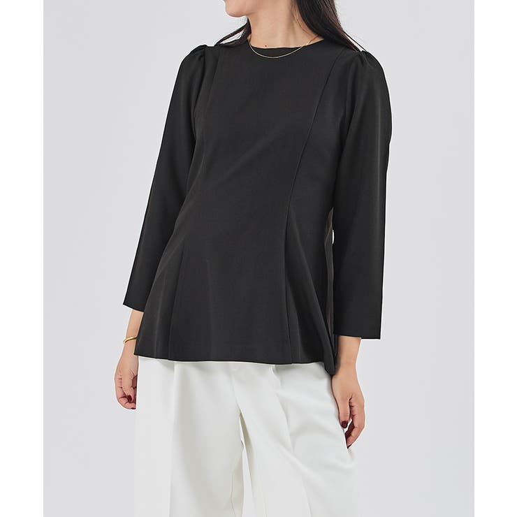 パフスリーブペプラムクルーネックブラウス【UR’S ユアーズ】 | titivate | 詳細画像18 